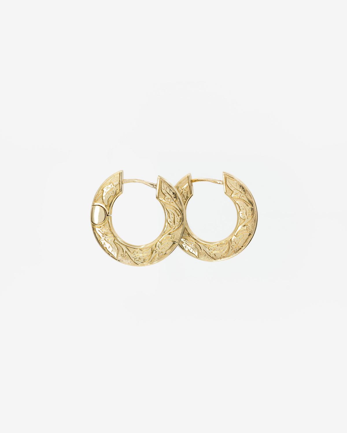 Hag Stone Hoop Earrings