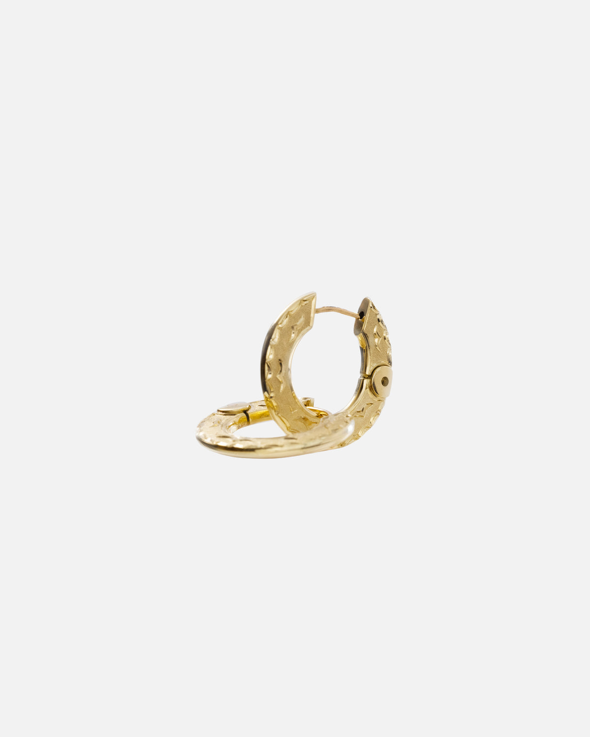 Hag Stone Hoop Earrings