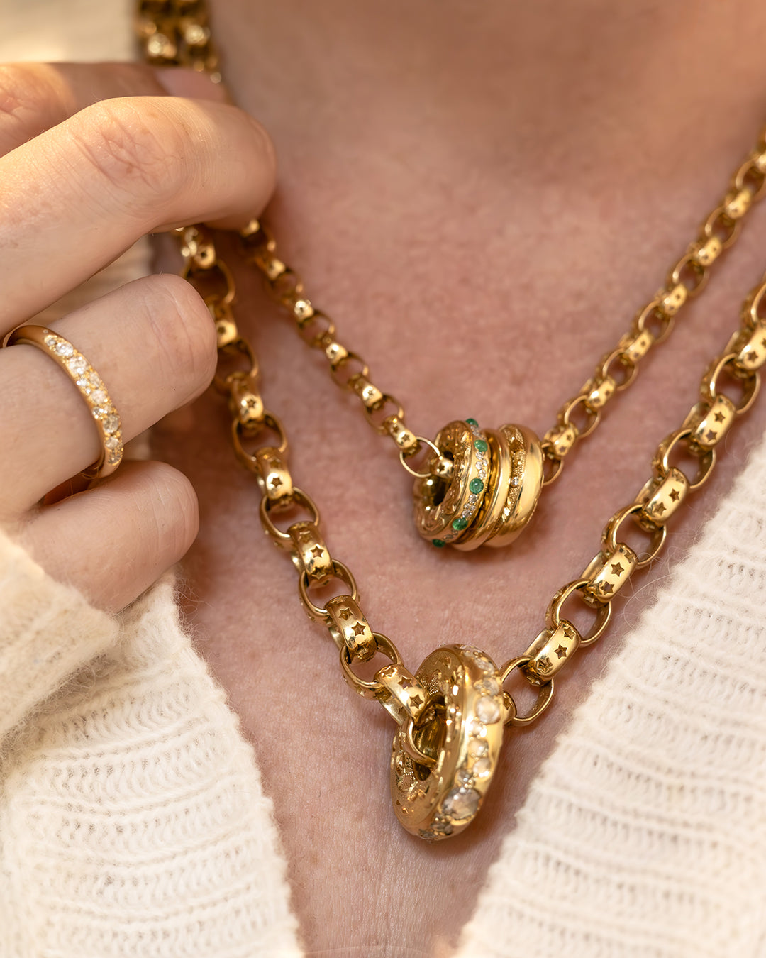 Hag Stone Pendant - Plump